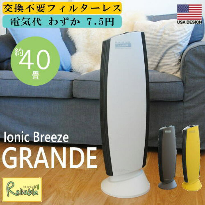 IonicBreeze イオニックブリーズ GRANDE グランデ フィルターレス 空気 