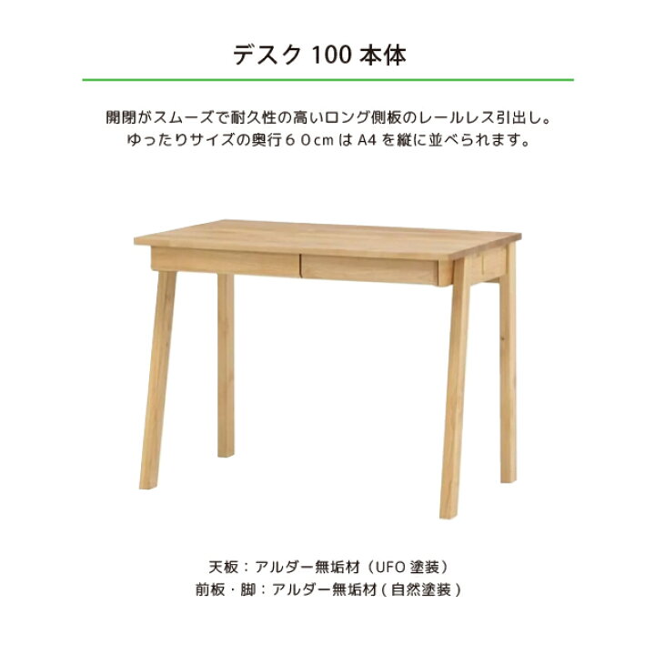 楽天市場】堀田木工所 [フィーロ 3094 100本体] 学習机 幅100cm 日本製 