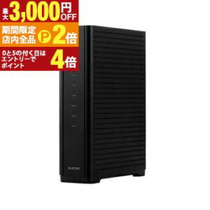 �y�ő�3,000�~OFF�N�[�|���L�E�S�i�|�C���g2�{�����Ԍ���z�G���R�� WiFi ���[�^�[ WRC-BE94XSD-B | elecom WRC-BE94XSD-B EasyMesh �e�@ Wi-Fi 7 11be 11ax IPv6�Ή� Windows mac���Ή� �u���b�N