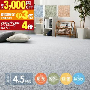 �y�ő�3,000�~OFF�N�[�|���L�E15��PT3�{�I���������}���\���z���{�� �h���E�h�� �~���l�߃J�[�y�b�g �]�ˊ�4.5�� ��261×261cm ���@�\�J�[�y�b�g �J�[�y�b�g �h�� �R�� �h�L �͂��� �h�_�j �L�b�Y