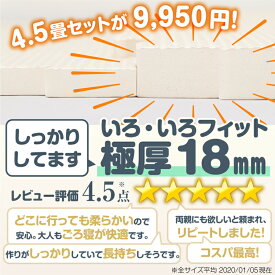 【最大3000円OFFクーポン※お買い物マラソン】ジョイントマット ジョイント マット カーペット ラグ 大判 厚手 ノンホルム 抗菌 防臭 200×250 250×250 正方形 防音 床暖房対応 おしゃれ 洗える ベビー フロアマット 子供 プレイマット ペット 45cm 18mm 36枚 4.5畳