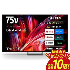 �yP10�{�i�v�G���g���[�j�o���X�z�S���ݒu���� �\�j�[ 4K�t���e���r K-75XR90M2 | SONY 75V�^ RGB Mini LED�o�b�N���C�g�̗p BRAVIA �ᔽ�˃t�B��������