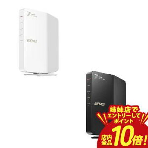 �y�o���X�ŃG���g���[��P10�{�I�N�[�|���L�I�X�[�p�[SALE�z�o�b�t�@���[ �f���A���o���hWi-Fi���[�^�[ WSR3600BE4P | ELECOM WRC-BE36QSD-B ���b�V�� WiFi ���[�^�[ �e�@ WiFi7 11be11ax Windows mac �Ή� �u���b�N