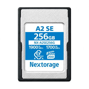 �y�ŋ��z���Ή��zNextorage ���{���[�J�[ CFexpress 4.0 Type A 256GB �������[�J�[�h VPG200 �ő�ǂݏo�����x1900MB/s �ő发�����ݑ��x1700MB/s NX-A2SE256G CF express 4.0 typea �l�N�X�g���[�W