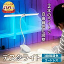 レビュー件数420件突破!!【楽天1位！】【2本のライトで自由自在に調整できる】 デスクライト クリップライト スタンド…