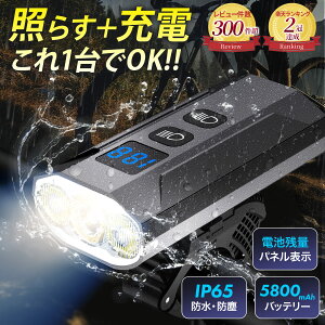 _yV2l^ 5200mAh̑eʁyŋzΉz] Cg h IP65 ho USB[d drcʕ\ ]ԗpCg wbhCg Px 1200[ oCobe[@\t 3