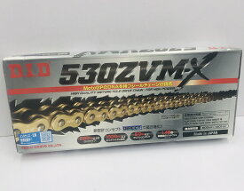 【在庫処分】D.I.D 大同工業 530ZVM-X 110リンク ゴールド ゴールド カシメタイプ バイク用品 ドライブ チェーン