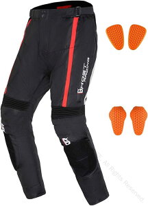 メンズバイク用パンツ 冬用 防寒インナー付き ライディングパンツ プロテクター装備 ツーリングパンツ 春夏秋冬対応 バイクウェア 防風防寒性能抜群