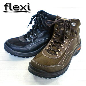 SALE 50%OFFトレッキングシューズ メンズ flexi 66604 【フレキシィ】 メンズ トレッキングブーツ アウトドアシューズ ●【107JHJH-21tjpp】メンズ トレッキングシューズ おしゃれ 山 靴 ブラック 黒
