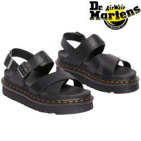 ドクターマーチン Dr.Martens レディース 厚底 レザー ヴォス 2 サンダル アウトドア ブラック 黒 VOSS 2 SANDAL BLACK 31558001 leather クロスストラップサンダル