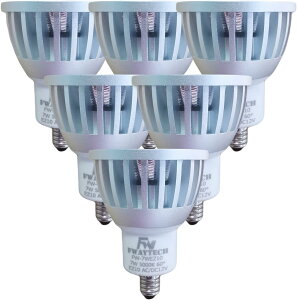 y󂠂zFWAYTECH ez10 LEDnQ F AC/DC12V Lp60x COB7W JR50_CN^ nQd60W`75W Ή (F(5000K), 7W EZ10 60x(6))