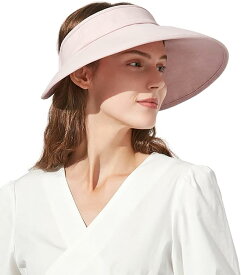 [BENEUNDER] 帽子 レディース UVカット UPF50+ サンバイザー つば広 折りたたみ アウトドア おしゃれ 調節ができ 紫外線対策 軽量通気