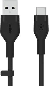 【訳あり】USB to USB-C シリコンケーブル iPhone 15/iPad mini/iPad Pro/iPad Air/Galaxy/Androidスマートフォン対応 高耐久 USB-IF認定 1メートル ブラック BOOST CHARGE↑Flex CAB008bt1MBKB09K6DRMN5 745883832118
