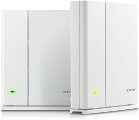 【訳あり】エレコム メッシュ WiFiルーター 無線LAN 867 + 400 Mbps デュアルバンド 親機+中継器セット e-Mesh 日本メーカー 【iPhone11 / iPhoneSE2 メーカー動作確認済み】 WMC-DLGST2-W