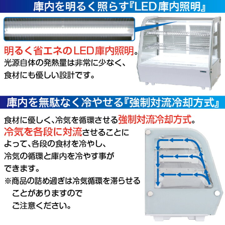 楽天市場】＼大決算祭!! 67%OFF／卓上 対面冷蔵ショーケース 160L RCS 