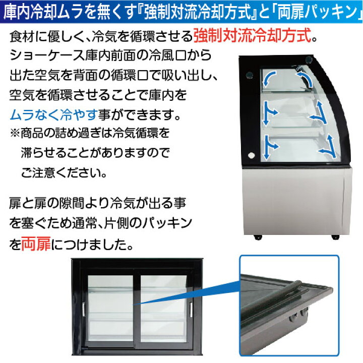 楽天市場】＼大決算祭!! 65%OFF／新型 対面冷蔵ショーケース 155L  
