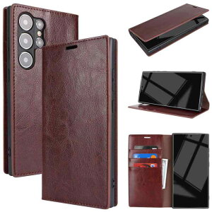 Crazy Horse Leather Case for Galaxy S24