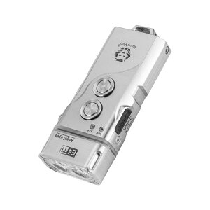 RovyVon E4 �`�^�� LED �����d�� USB C �[�d�� 700 ���[���� �����P�x AAA �|�P�b�g�����d�� �f���A�� �p���[ �~�j �n���h�w���h �T�C�Y ���b�N�A�E�g ���[�h�t�� ����̎����^�сA�L�����v�A�n�C�L