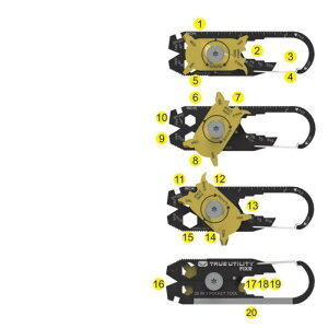 zmart �L�[�z���_�[20�}���`�c�[�� �|�[�^�u�� ��K �𔲂� �����` �h���C�o�[ �N�C�b�N�����[�X