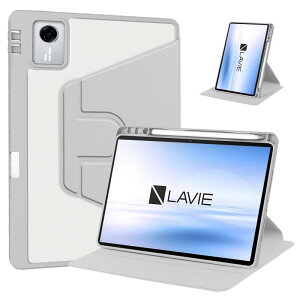For NEC LAVIE Tab T11N (T1175/LA�ETAB11/Q02) �P�[�X 11�C���` �J�o�[ 360°��]�N���A�n�[�h�X�^���h�J�o�[ �X�^���h�P�[�X �ϏՌ� �����h�~ �X���[�v�@�\�t�� �y�� �J�����ی�