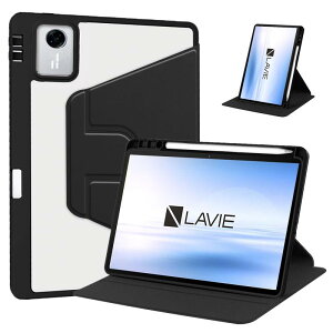 For NEC LAVIE Tab T11N (T1175/LA�ETAB11/Q02) �P�[�X 11�C���` �J�o�[ 360°��]�N���A�n�[�h�X�^���h�J�o�[ �X�^���h�P�[�X �ϏՌ� �����h�~ �X���[�v�@�\�t�� �y�� �J�����ی�