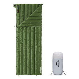 Naturehike 寝袋 ダウン 封筒型 シュラフ 超軽量 快適温度11℃/6℃ 保温 650FP コンパクト 連結可能 アウトドア キャンプ 登山 車中泊 防災用 避難用 春用 秋用 冬用 収納袋付き