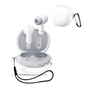 For QCY MeloBuds N30 �p �P�[�X �J�o�[ �yKONXISA�z���C�����X�C���z�� �P�[�X �V���R���f�� ���p���₷�� �ϏՌ� �h���h�o �E�H�b�V���u���i�J���r�i�t��+�X�g���b�v�t�� �j �����[�d�\ �����^