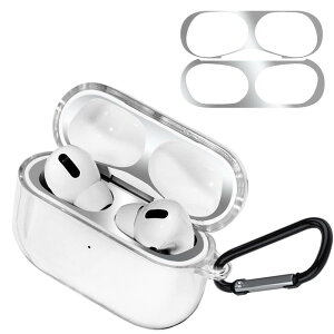 WADEFO �Ή� AirPods Pro 2 / AirPods Pro �p �P�[�X ���� �y�_�X�g�K�[�h�t���i�u���b�N�j�z AirPods Pro2 �ی�J�o�[ LED�� ���C�����X�[�d�Ή� �J���r�i�t�� �S�ʕی� �����h�~ �L�Y�h�~ �ϏՌ� �h�o