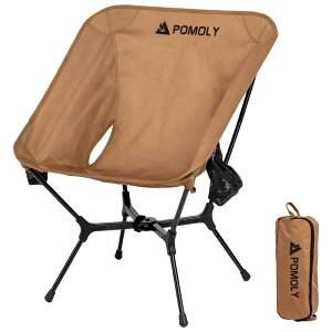 POMOLY �܂肽���݈֎q ���y�� �L�����v�`�F�A MOK S1 Chair �܂��݃`�F�A �ω׏d200kg �y�� �R���p�N�g �T�C�h���b�V���|�P�b�g�t�� �A�E�g�h�A �o�R �ނ� �Ԓ���