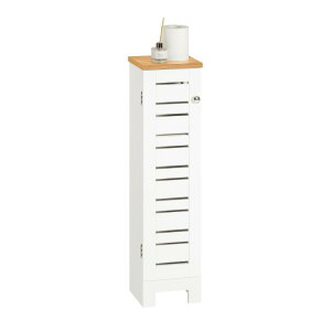 SoBuy �g�C�����[ �g�C�����b�N �g�C���b�g�y�[�p�[�z���_�[ ���Ԏ��[ ���[�I �ȃX�y�[�X ���Ԏ��[���b�N ���^ �k���� ������� ��20×���s��18×����75cm �iBZR85-W/�z���C�g�j