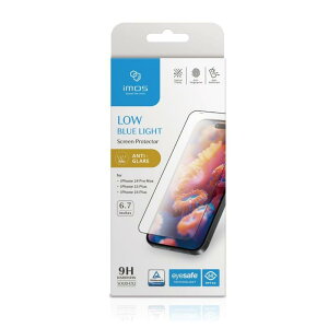 imos iPhone 16 Plus / 15 Plus / 14 Pro Max�p ��ʕی�t�B�����A2.5D�u���[���C�g�J�b�g�}�b�g��ʕی�t�B���������K���X�A�ϋv���Ɨ����ɋ����A�C�A�Ȃ��A�ȒP���t��