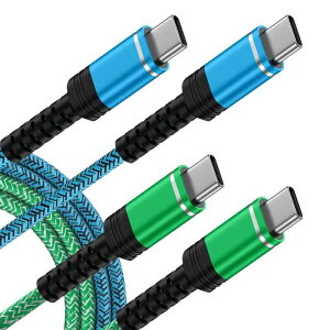 Type C to Type C�P�[�u�� �y1.8m 2�{*2�F�z PD�Ή� 60W�}���[�d USB C to USB C�P�[�u�� iPhone16�[�d�P�[�u�� �f���h�~ iPhone16�V���[�Y MacBook iPad Air/Pro Xperia