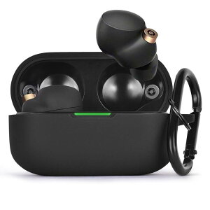 AIRSPO �P�[�X Sony WF-1000XM4�Ή� �V���R���ی�X�L���P�[�X�J�o�[ Sony ���C�����X�C���z���p (�u���b�N)