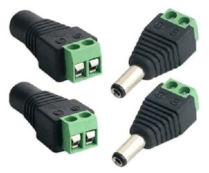 Sound Wave�y ���� 5.5mm x 2.5mm DC 12V�A�_�v�^ �R�l�N�^ �l�W�[�q�A�_�v�^ �z DC�d�� �ϊ��R�l�N�^ �I�X �O�a5.5mm ���a2.5mm �A�_�v�^�[ DC5525MFAd DC�W���b�N�ϊ��v���O DC5525 (�I�X�A