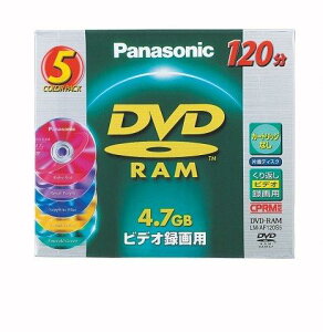 �p�i�\�j�b�N(Panasonic) 4.7GB DVD-RAM �f�B�X�N 5���p�b�N LM-AF120S5