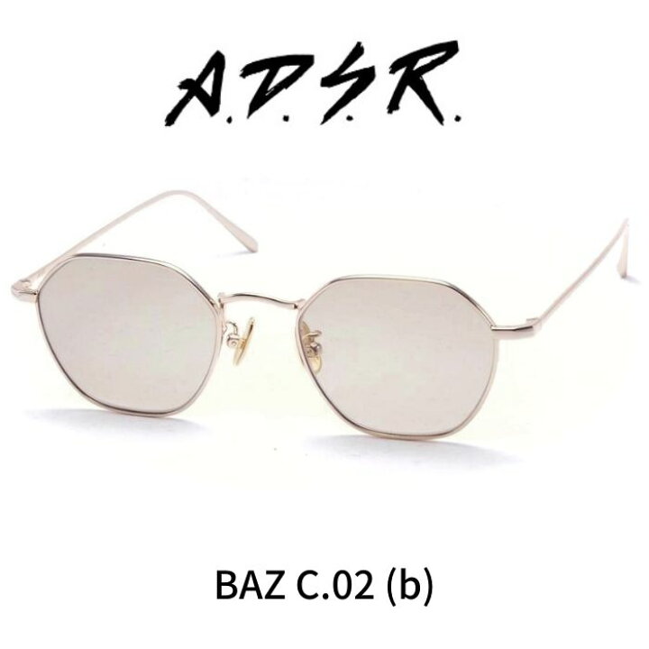 楽天市場】A.D.S.R. adsr サングラス BAZ バズ 02 ゴールド ADSR  