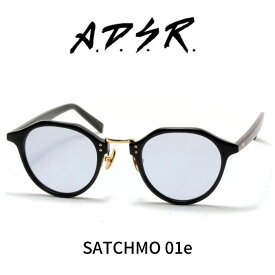 A.D.S.R. adsr サングラス SATCHMO サッチモ 01 (Shiny Black Gold/Blue Lens) ADSR エーディーエスアール