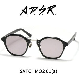 A.D.S.R. adsr �T���O���X SATCHMO2 �T�b�`��2 01 (a) Shiny Black Silver / Gray Lens ADSR �G�[�f�B�[�G�X�A�[��