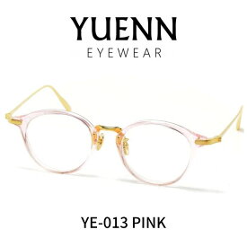 YUENN EYEWEAR ユエンアイウエアー 日本製 眼鏡 メガネ YE-013 D ピンクフレーム