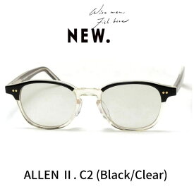 NEW. ニュー (NEWMAN ニューマン) メガネ 眼鏡 サングラス ALLEN 2 アレン2 C2 Black Clear ブラック クリア
