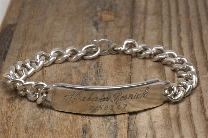 楽天市場】IDブレスレット ヴィンテージ シルバー 925 ジュエリー  