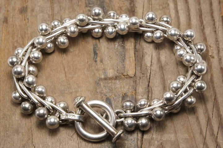 VINTAGE ヴィンテージ シルバー925極太DNAブレスレット/メキシカン2  