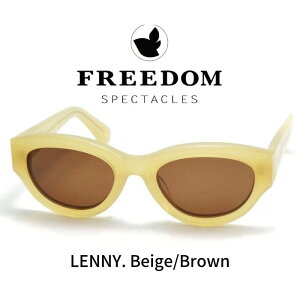 FREEDOM SPECTACLES t[_XyN^NX TOX Kl ዾ LENNY j[ BEIGE BROWN x[W uEY