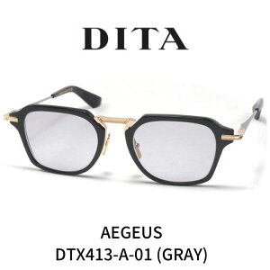 DITA �f�B�[�^ �T���O���X ���K�l AEGEUS �A�[�K�X DTX 413-A-01 Black-White Gold-Black Palladium w GRAY LENS