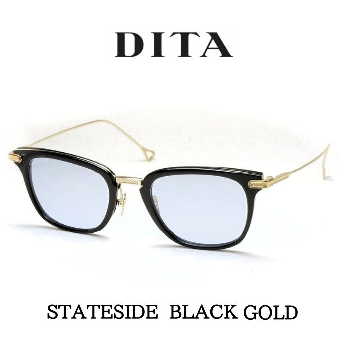 人気 日本製 コンビフレーム 伊達 メンズ 薄い色のレンズ ブランド 高品質の人気 DITA ディータ サングラス DRX-2066-E-50 STATESIDE メガネ LENS ステイトサイド 完璧 BLACK BLUE limited Asia