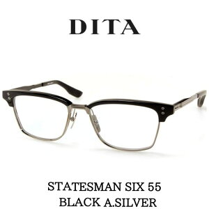 DITA �f�B�[�^ ���K�l �ዾ STATESMAN SIX �X�e�C�c�}��6 55 DTX132-55-01 Black-Antique Silver-Matte Black