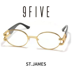 9five �i�C���t�@�C�u ���K�l �ዾ �T���O���X ST.JAMES �Z���g�W�F�[���X Black �u���b�N 24K GOLD
