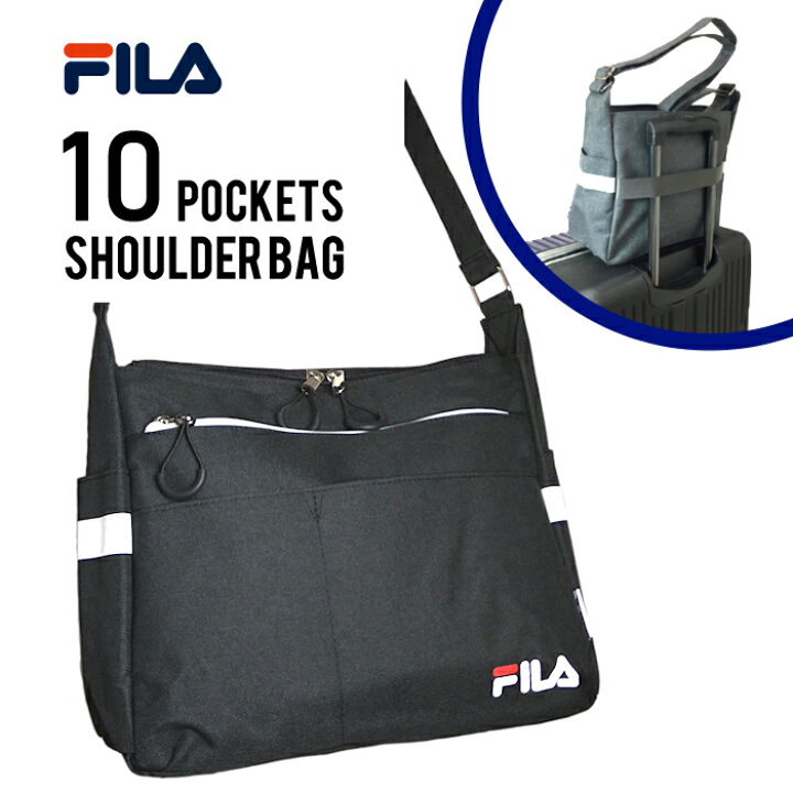 楽天市場】【ポイント10倍！】 FILA ショルダーバッグ 多ポケット 多 