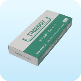 NIPPO ニッポー タイムカード タイムレコーダー用 タイムボーイ Nカード （印字のみ）1包100枚入り