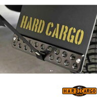 【ハードカーゴ マッドフラップ】色ブラックアルマイト×カーキロゴ Olivedrab(オリーブドラブ) 現行全車…